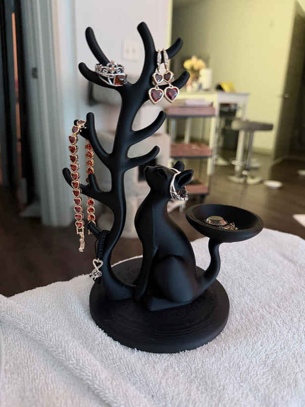 استند جواهرات طرح گربه