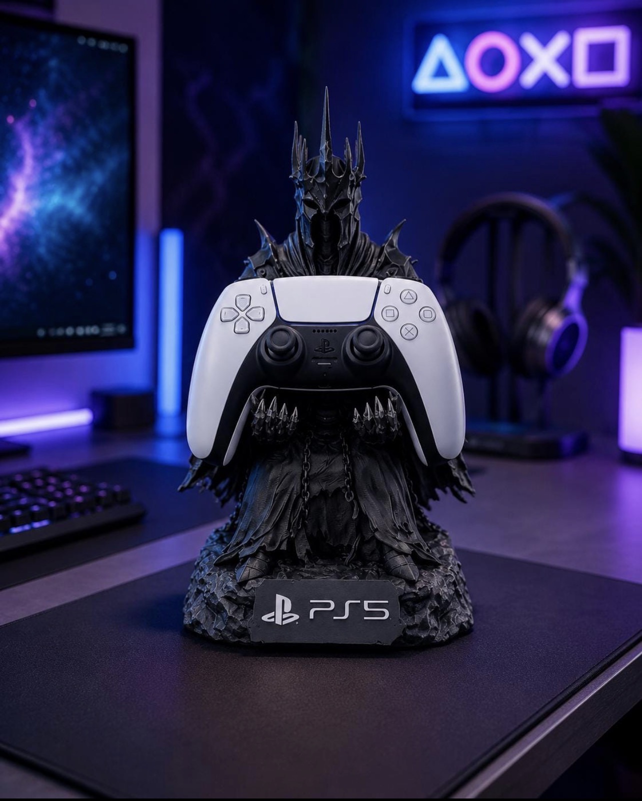 استند نگهدارنده دسته ps5 طرح دارک لرد